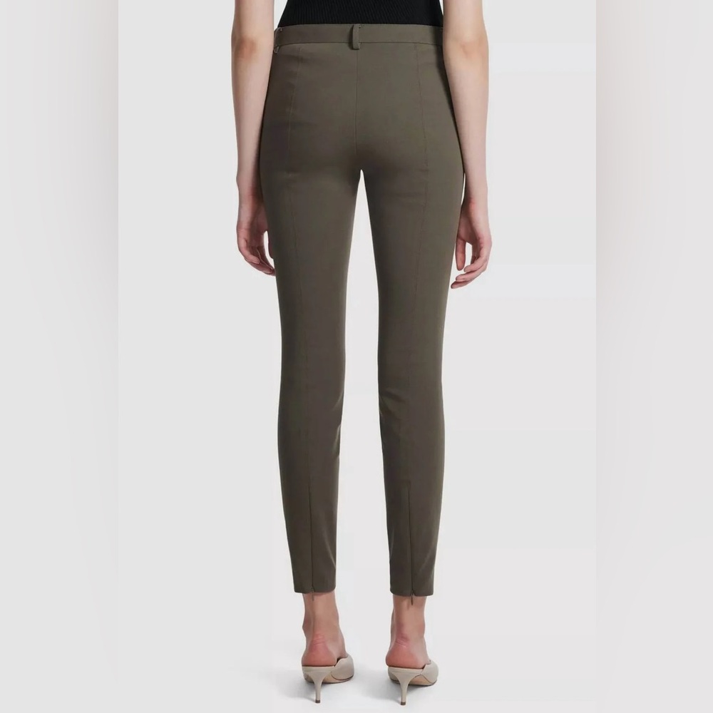 Theory Olive Stretch Slim Women's Ankle Pants, size 6 - Picture 2 of 8